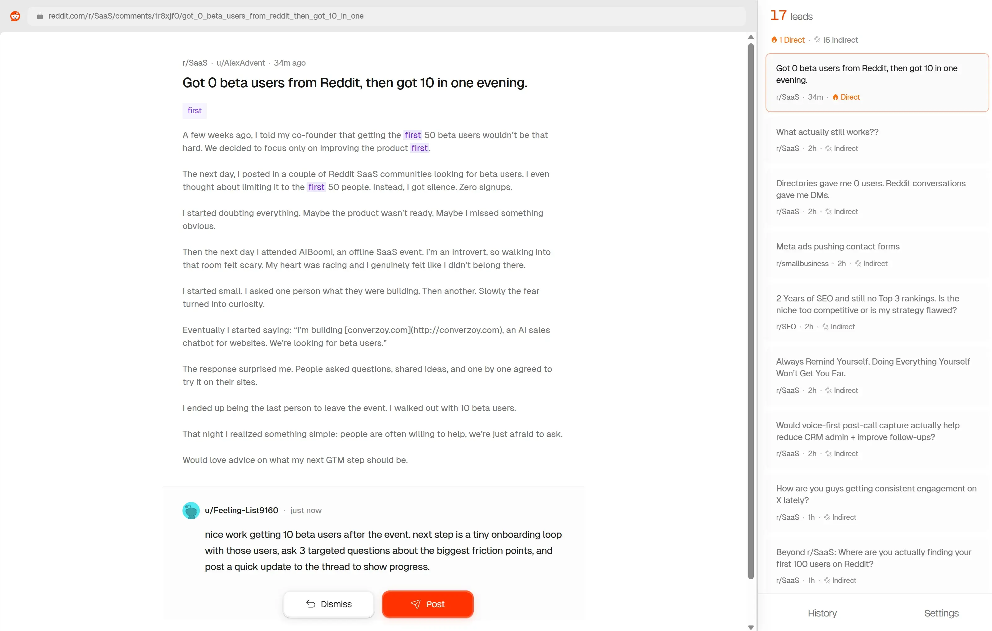 AI Comment Preview & Approval UI