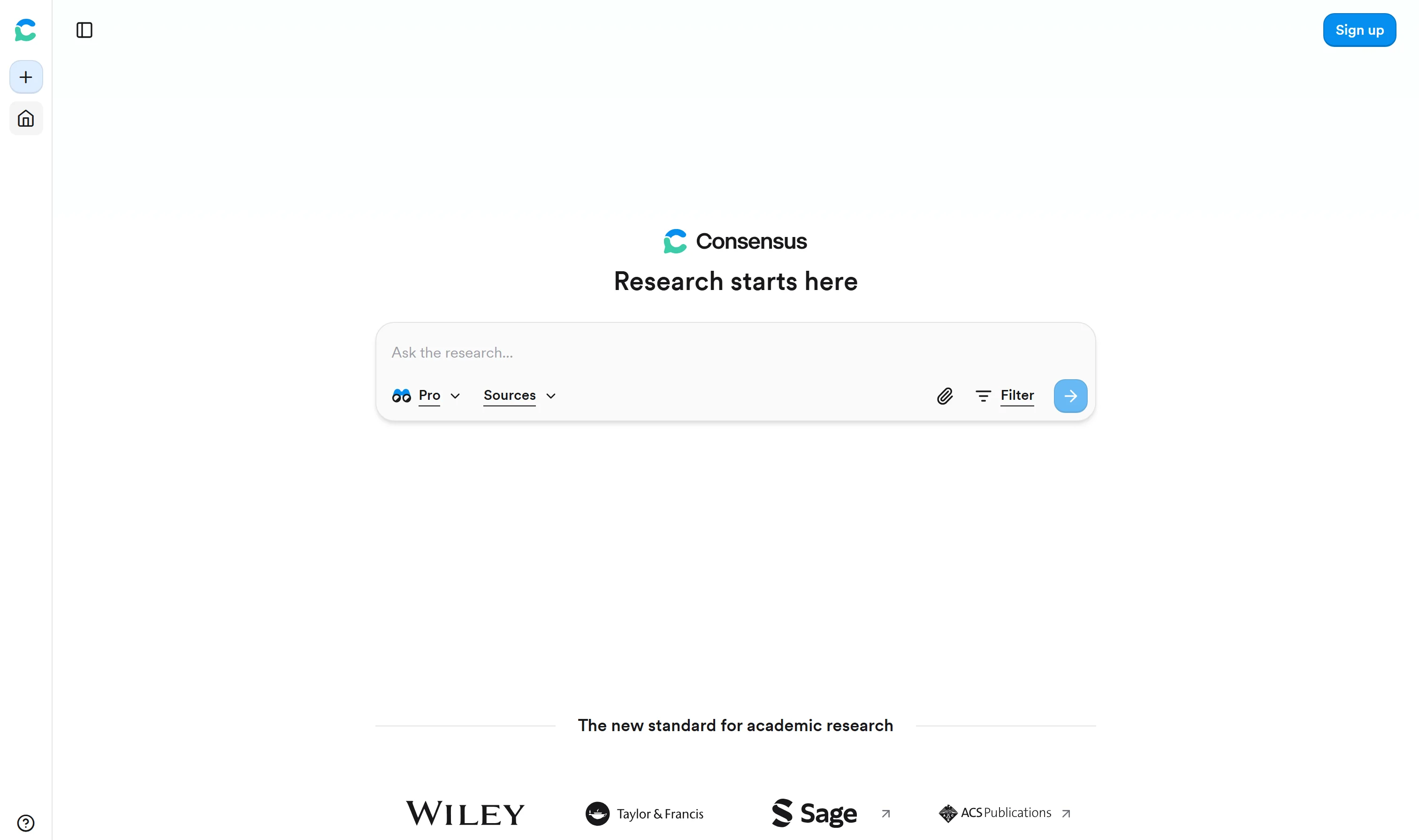 Consensus homepage - AI search engine for academic research